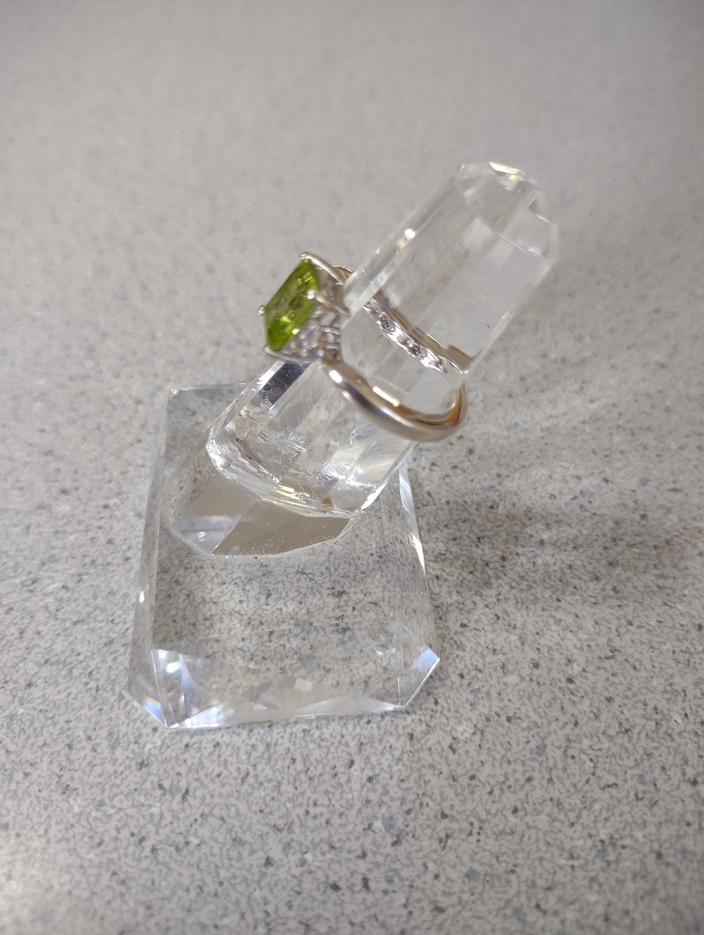 Firm Final Price!*Sterling Peridot Ring(7) - Picture 2 of 5